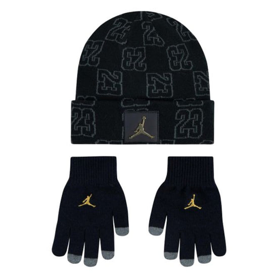 JORDAN MONOGRAM BEANIE SET